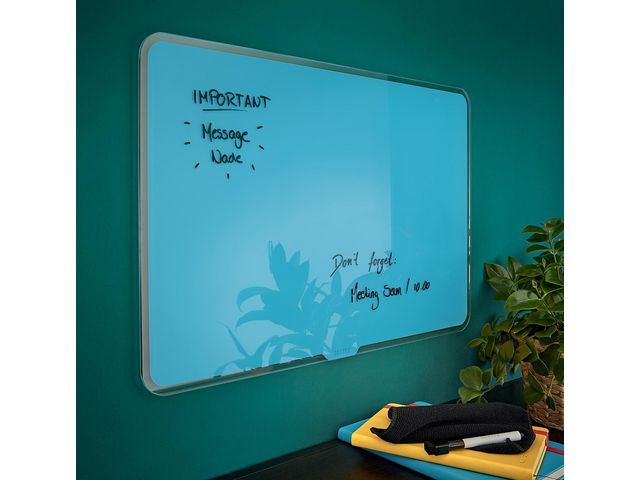 Glastavla LEITZ Cosy blå 80x60cm