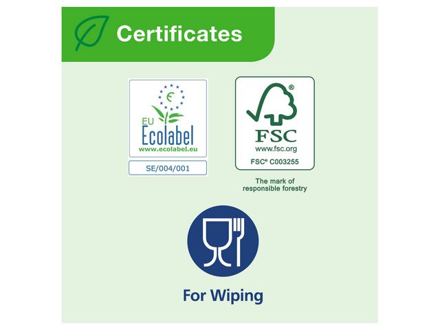 Handduk TORK Uni H1 1-lag vit 280m