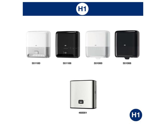 Handduk TORK Adv H1 vit 150m