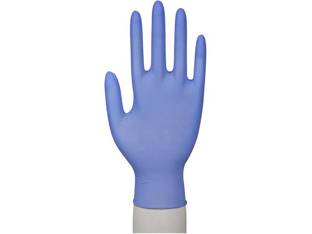 Nitrilhandske pud./accfri blå M 100/fp