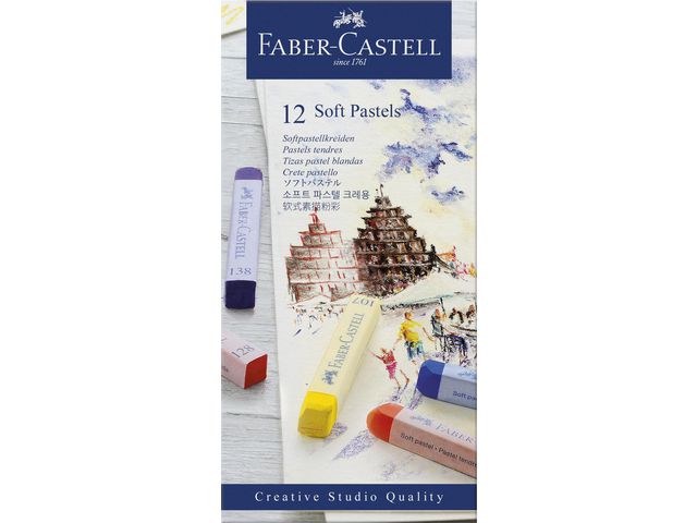 Pastellkrita Faber Castell mjuk 12