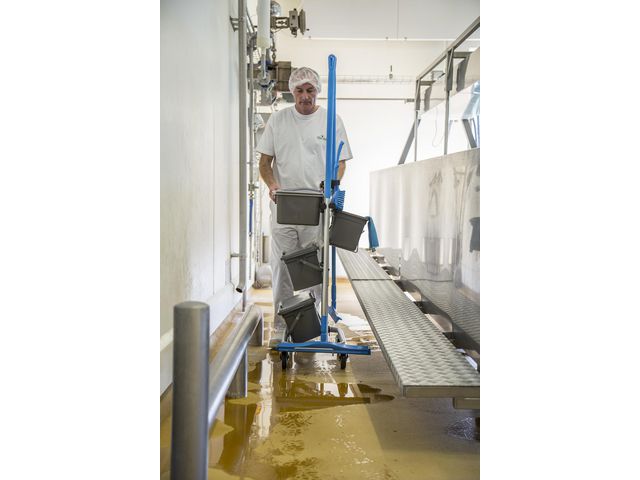 Städvagn VIKAN Slimliner grå