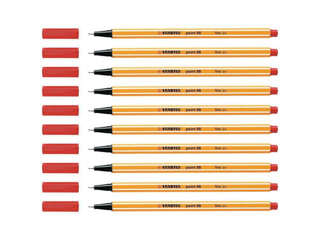 Fineliner STABILO Point 88 röd