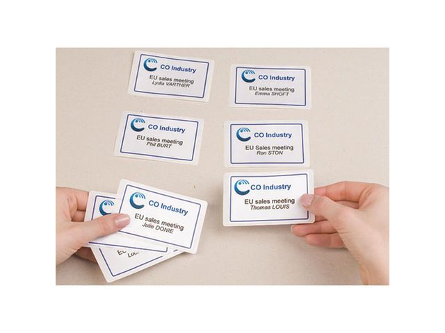 Namnskylt AVERY blå 80x50mm 200/fp