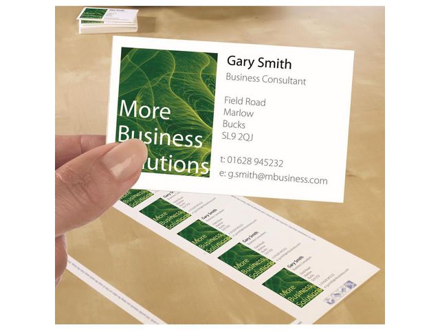 Visitkort laser/inkjet 85x54 matt 250/fp