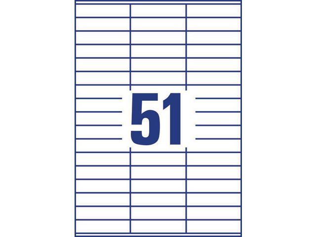 Etikett AVERY 70x16,9mm 5100/fp