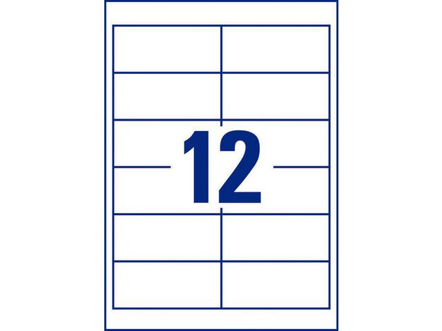 Etikett AVERY 97x42,3mm 1200/fp