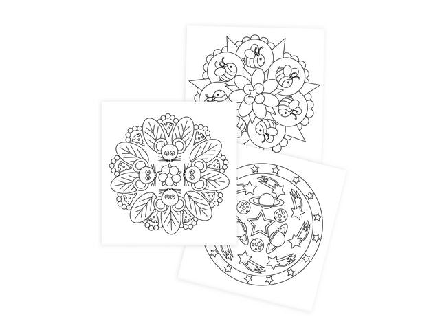 Målarbok Mandala 24 sidor