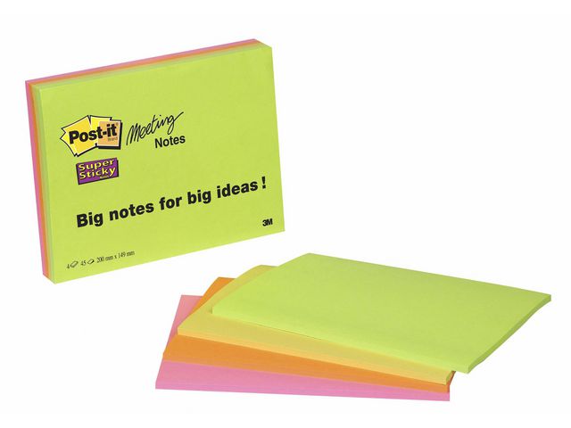 Notes POST-IT SS Meeting Notes 149x98mm