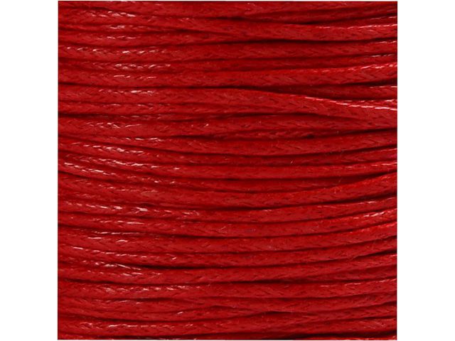 Bomullsnodd vaxad Röd