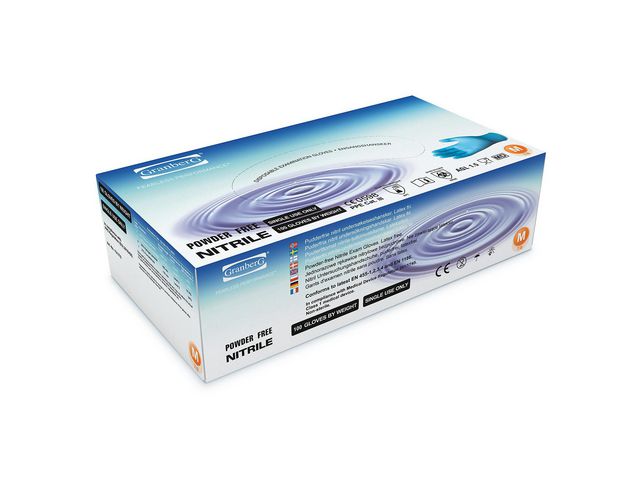 Livsmedelshandske nitril blå L 200/fp