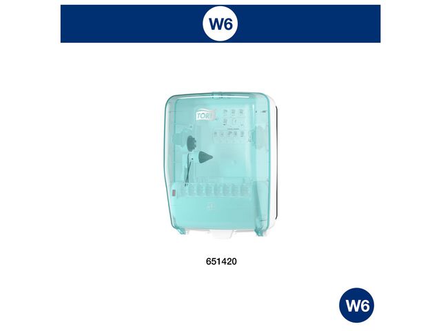 Torkrulle TORK Basic W6 1-lag 250m blå