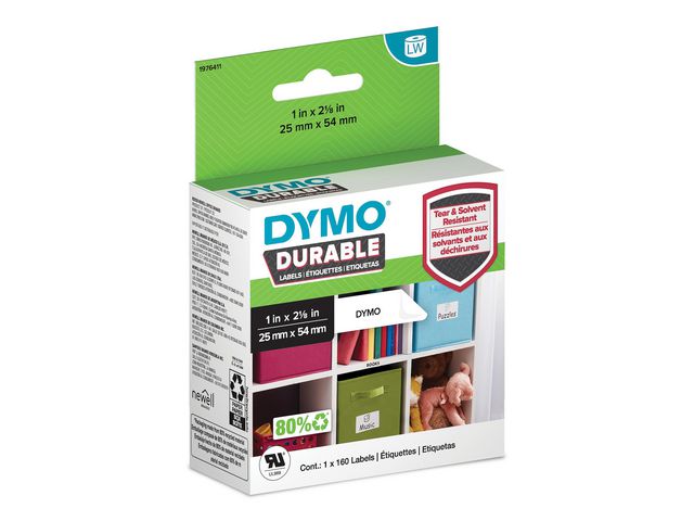 Etikett DYMO Durable 25x54mm 160/fp