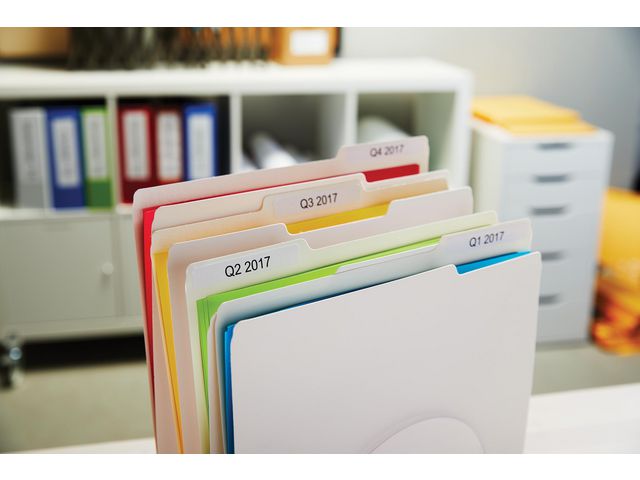 Etikett DYMO hängmapp 50x12mm 220/fp