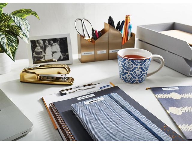 Tape LetraTAG papper 12mm svart på vit