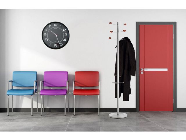 Väggur UNILUX Mega Ø57,5cm svart