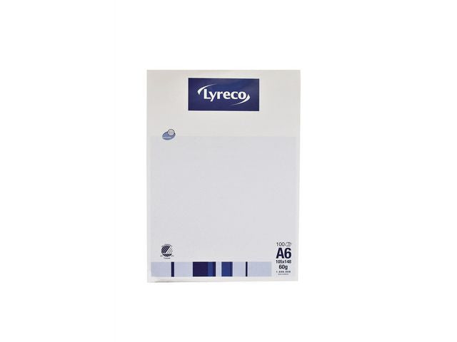 Anteckningsblock LYRECO A6 100bl 60g lin