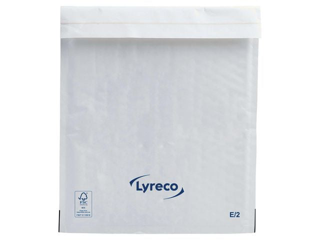 Bubbelpåse LYRECO 220x260mm vit 100/fp