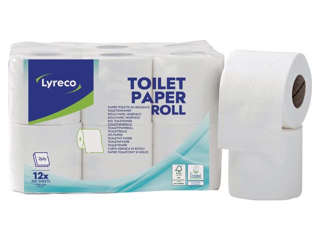 Toalettpapper LYRECO 22m 12/fp