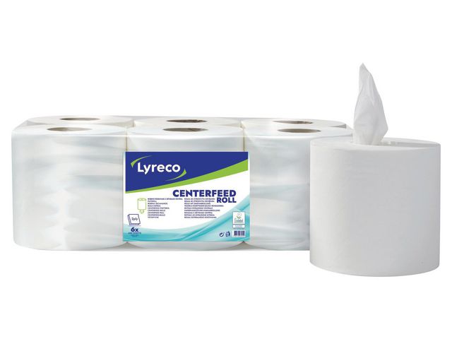 Torkrulle LYRECO Maxi 148,5m vit 6/fp