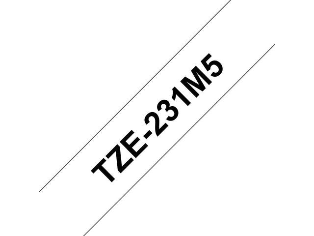 Tape BROTHER TZE231M5 12mm S på V 5/fp