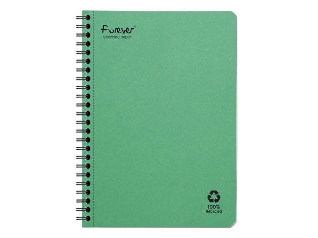 Anteckningsblock FOREVER A5 grön linj