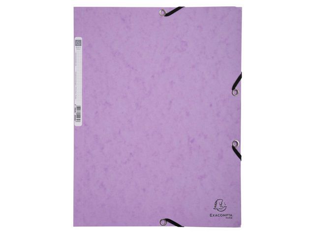 Gummibandsmapp EXACOMPTA A4 3k past 5/fp