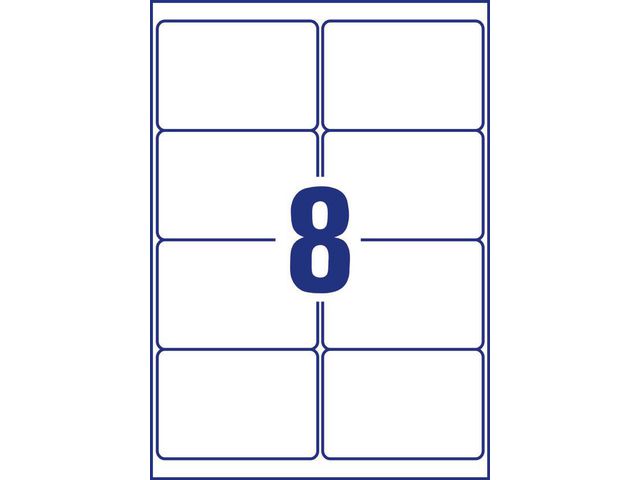 Etikett AVERY avtagb. 99,1x67,7mm 160/fp