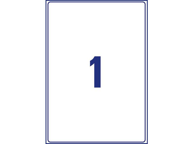 Etikett AVERY 199,6x289,1mm 100/fp