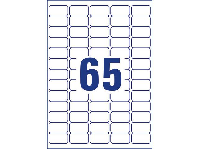 Etikett AVERY WH 38x21mm 3250/fp