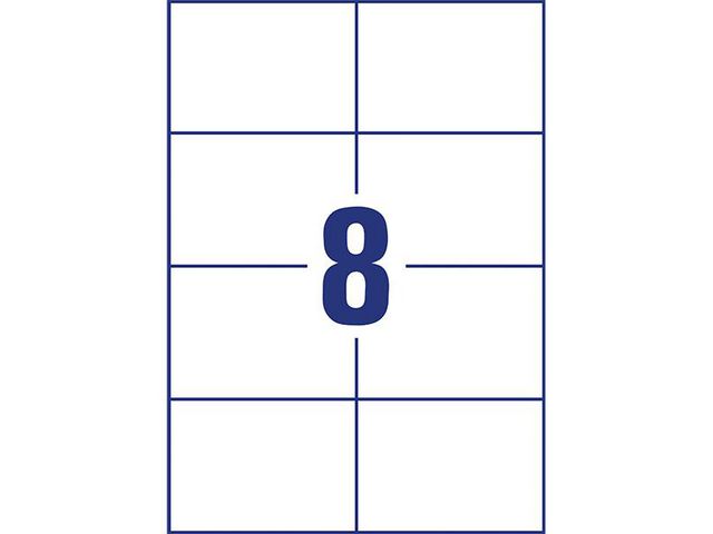 Etikett AVERY Laser 105x74mm 800/fp