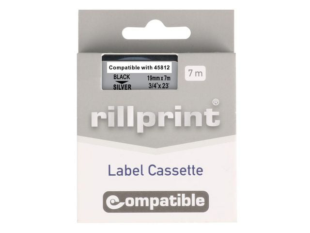 Tape 19mm svart text