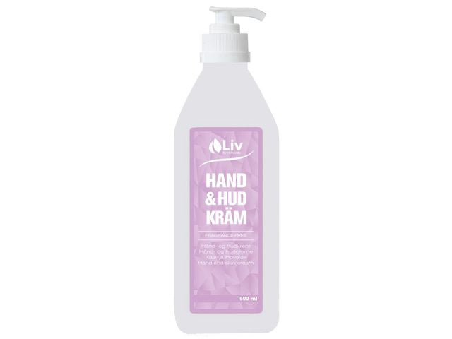 Hand/Hudcreme LIV oparfymerad 600ml