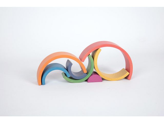 Regnbågsklossar bågar 7/fp