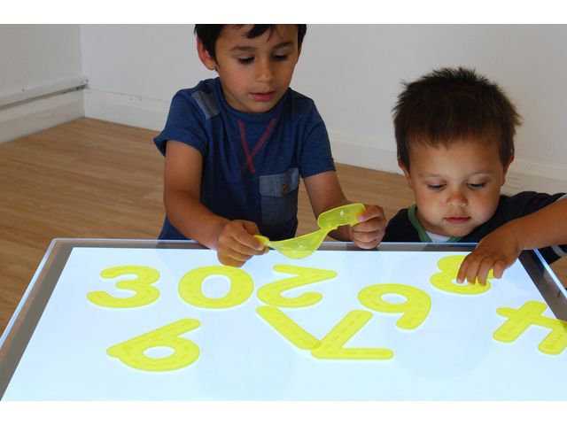 Silikonsiffror 10 olika gul 10/fp