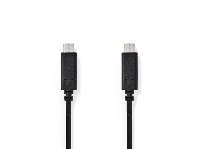 Kabel NEDIS USB-C - USB-C 1m svart