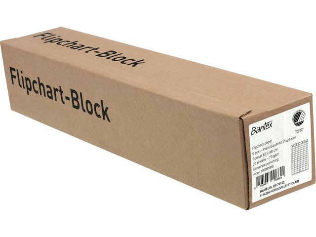 Blädderblock BANTEX 65x98cm rutat 5/fp