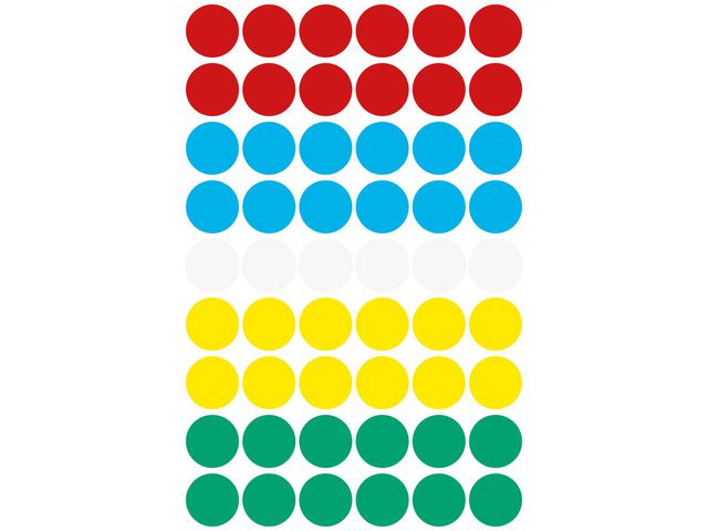 Färgkodning AVERY Ø12mm sort.färg 270/fp