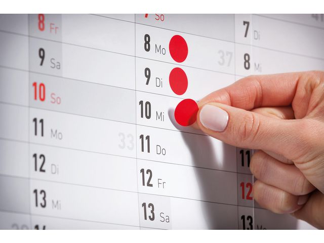 Färgkodningsprick AVERY Ø18mm röd 96/fp