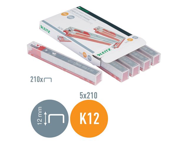 Häftklammerkassett LEITZ K12 26/12 5/fp