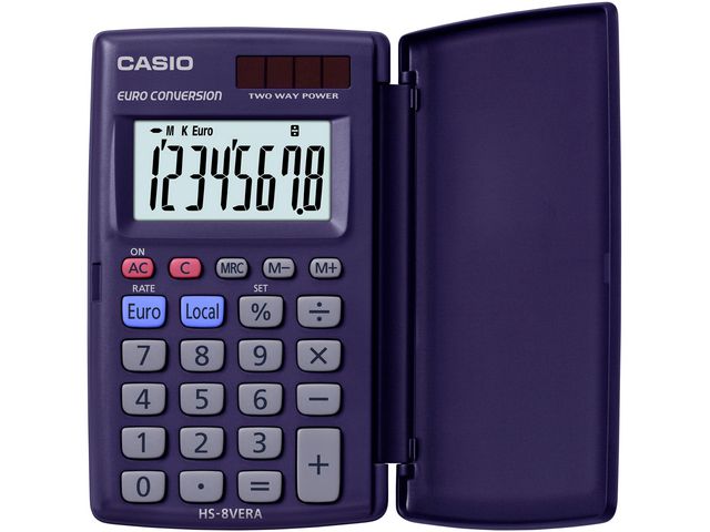 Miniräknare CASIO HS-8VER svart