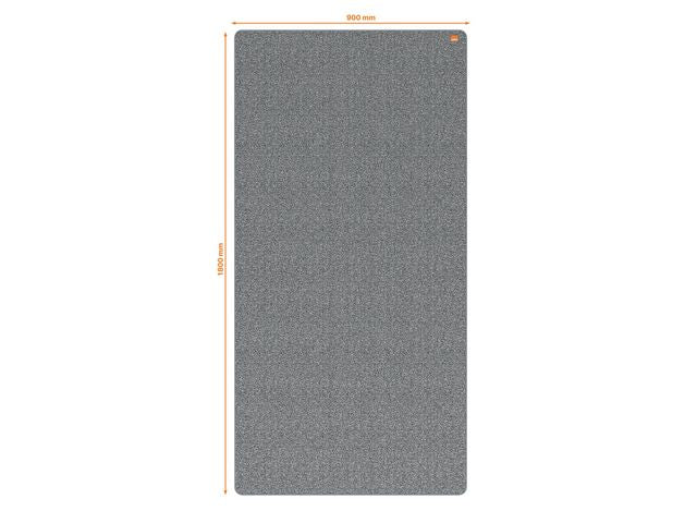 Whiteboard NOBO MoveMeet grå/vit 180x90c