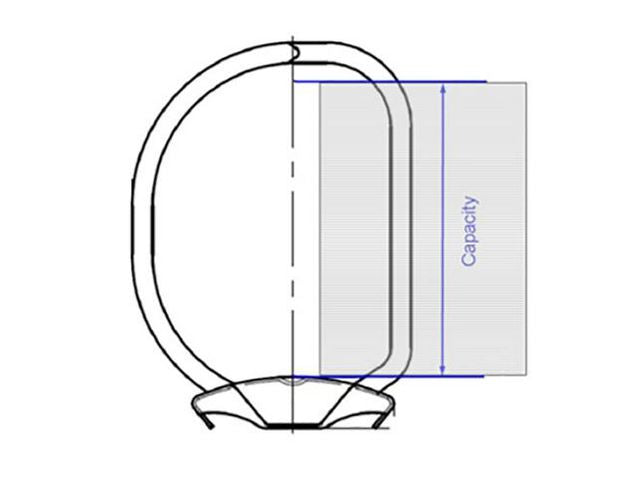 Ringpärm A4 D-ring: 45mm PP ficka vit