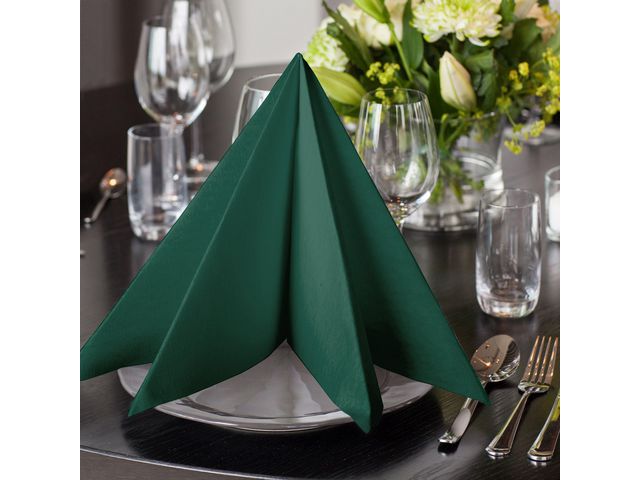 Servett TORK LinStyle grön 39x39  50/fp