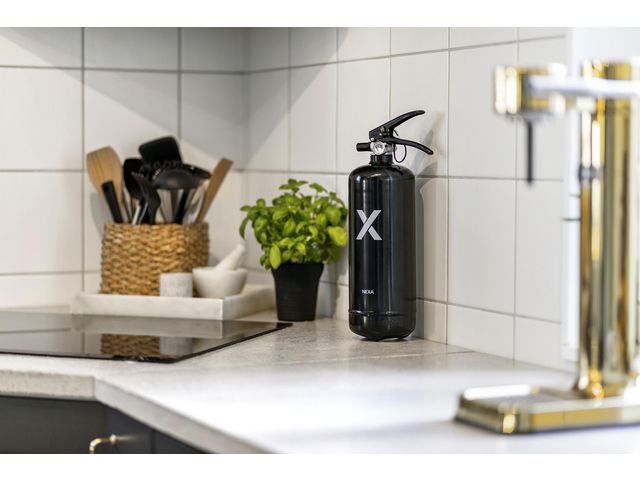 Brandsläckare NEXA 2Kg pulver svart 13A