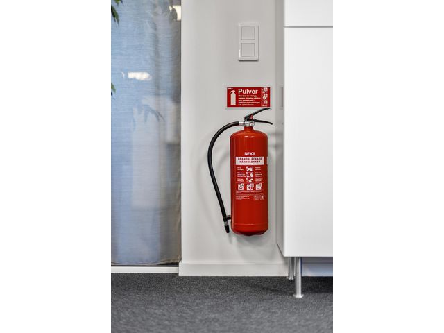 Brandsläckare NEXA 6Kg pulver röd 43A