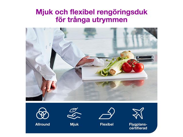 Rengöringsduk TORK Pre W8 Mjuk 55/fp