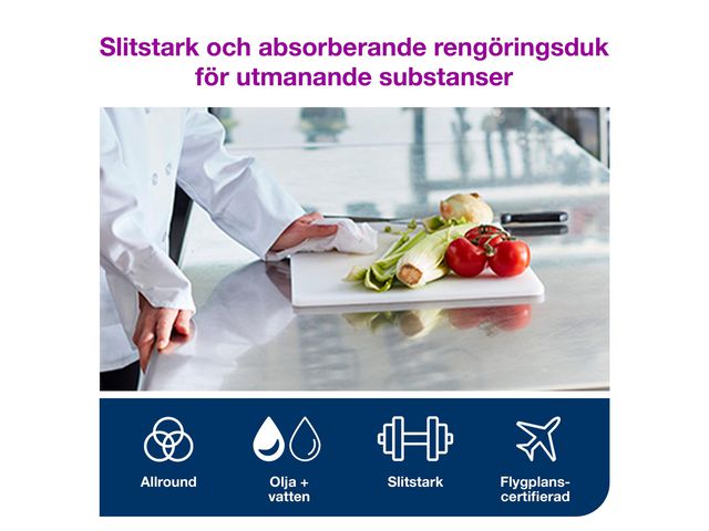 Rengöringsduk TORK Pre W8 kraftig 45/fp