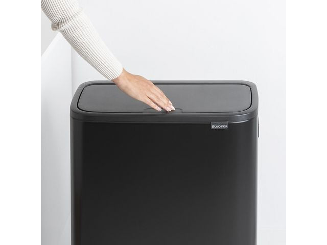 Papperskorg BRABANTIA Bo Touch 2x30L sv