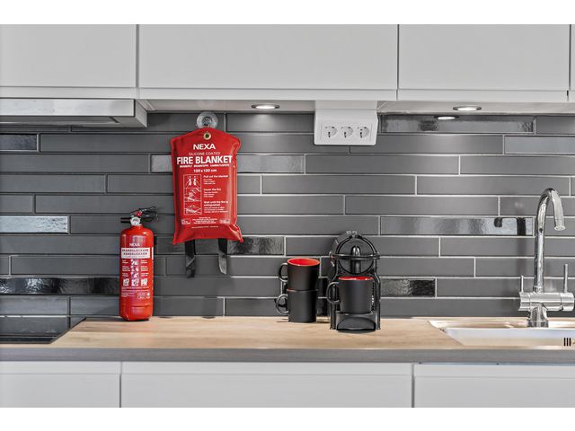 Brandfilt NEXA silikon 120x180cm röd